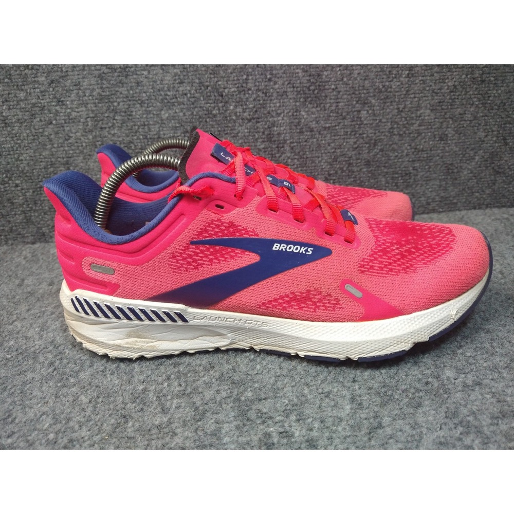 Brooks Launch GTS 9 Womens 11 Running Shoes Pink‎ Blue Stability Sneakers